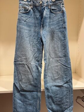 Reformation Men's Relaxed Jeans in Light Blue Denim